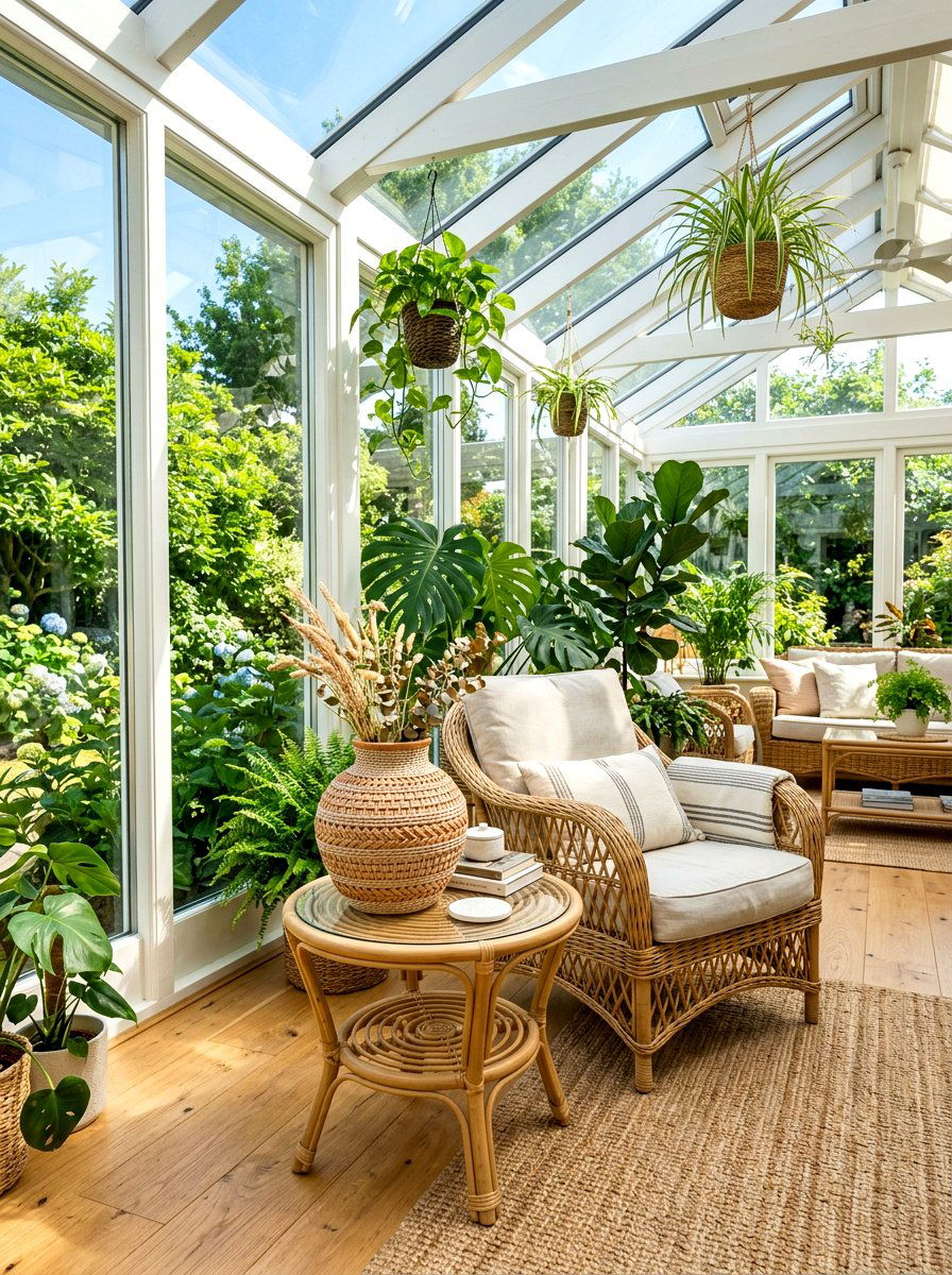 Woven Ceramic Vase Sunroom - 30 ceramic vase styling ideas