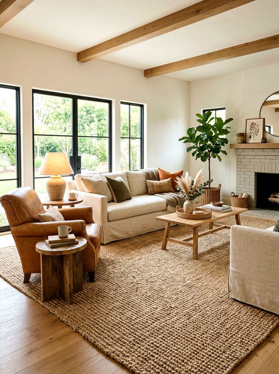 Woven Grass Area Rugs - 30 dune inspired decor ideas
