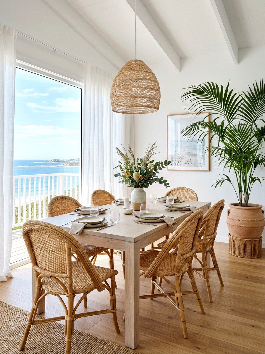 Woven Rattan And Cane Chairs - 30 mixed dining seating ideas