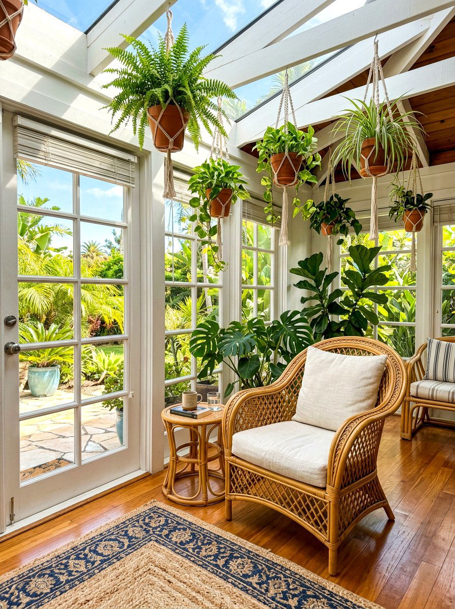 Woven Rattan Chair - 30 thrifted decor styling ideas