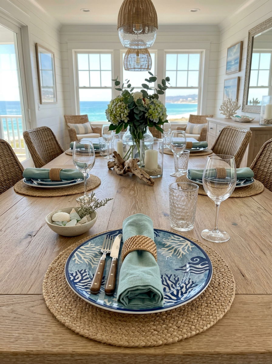 Woven Rattan Napkin Ring - 30 napkin ring ideas