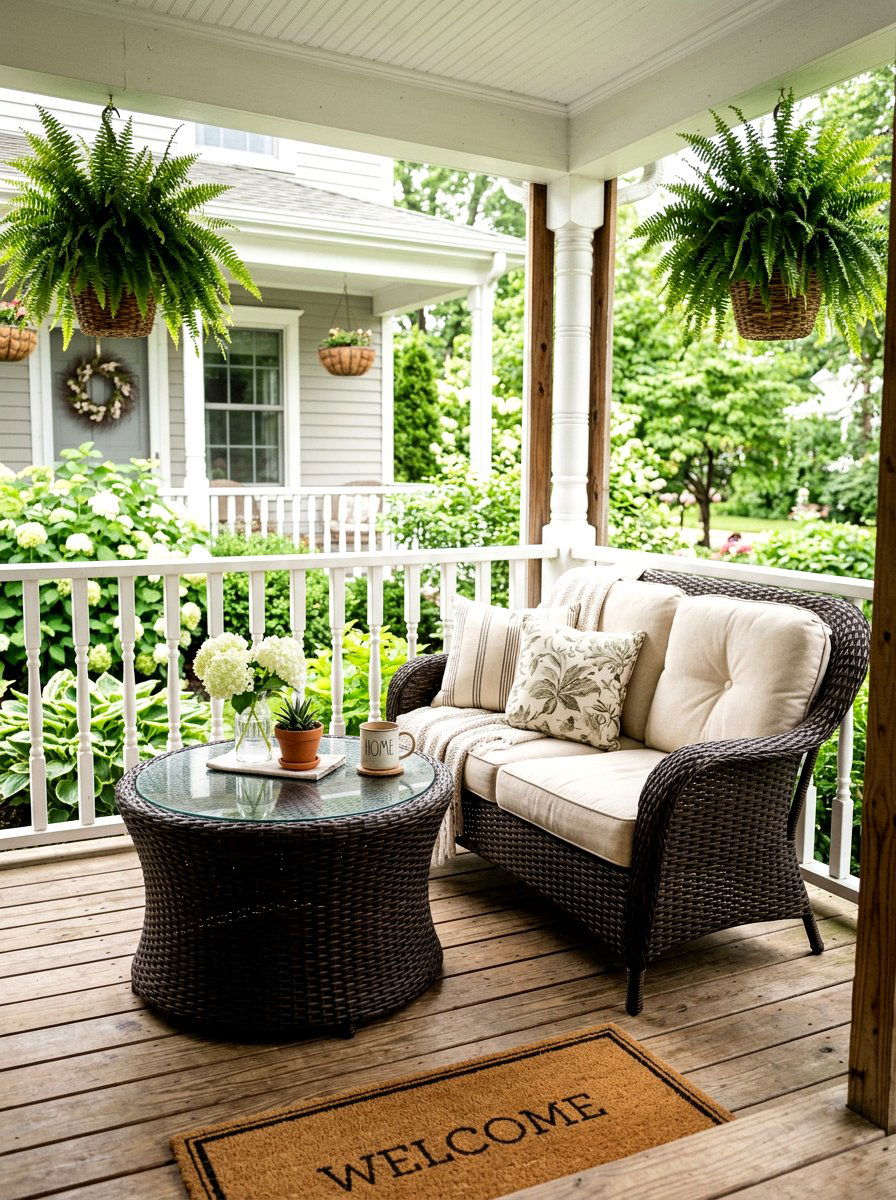 Woven Resin Wicker Table - 30 outdoor side table ideas