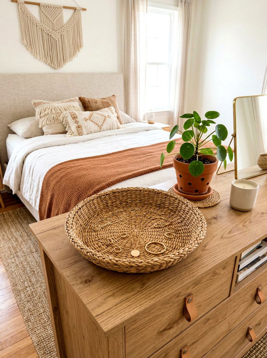 Woven Seagrass Decorative Bowl - 30 sculptural bowl decor ideas