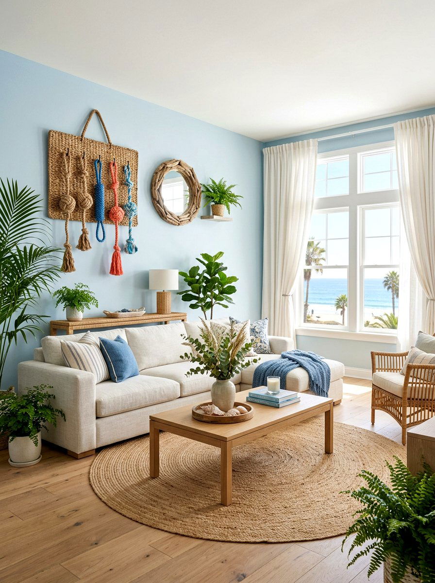 Woven Seagrass Wall Hanger - 30 pet toy wall storage ideas