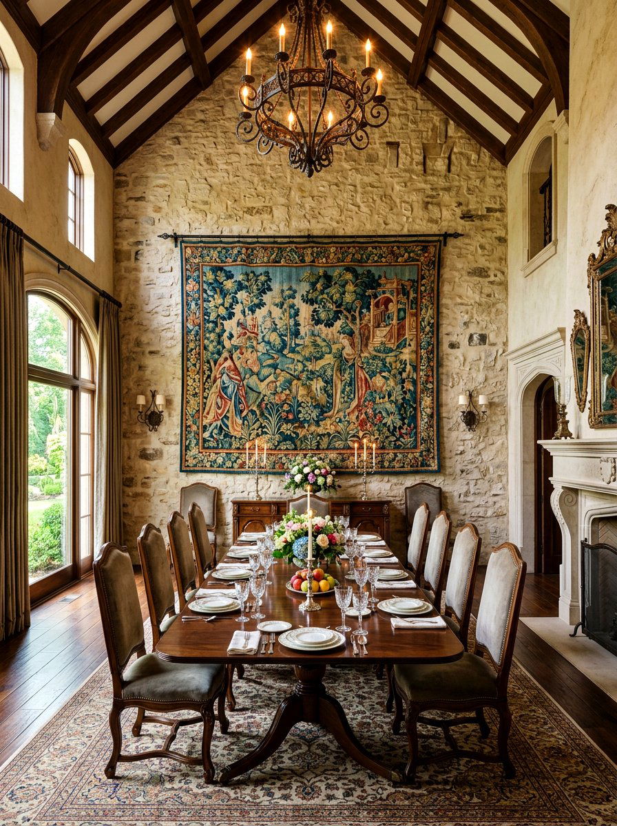 Woven Textile Tapestry - 30 dining room wall art ideas