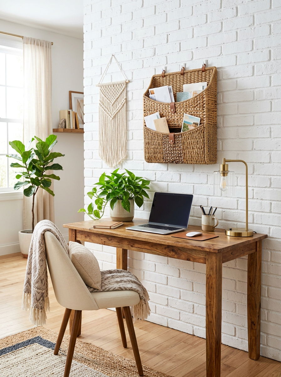 Woven Wall Pocket For Mail - 30 woven basket decor ideas