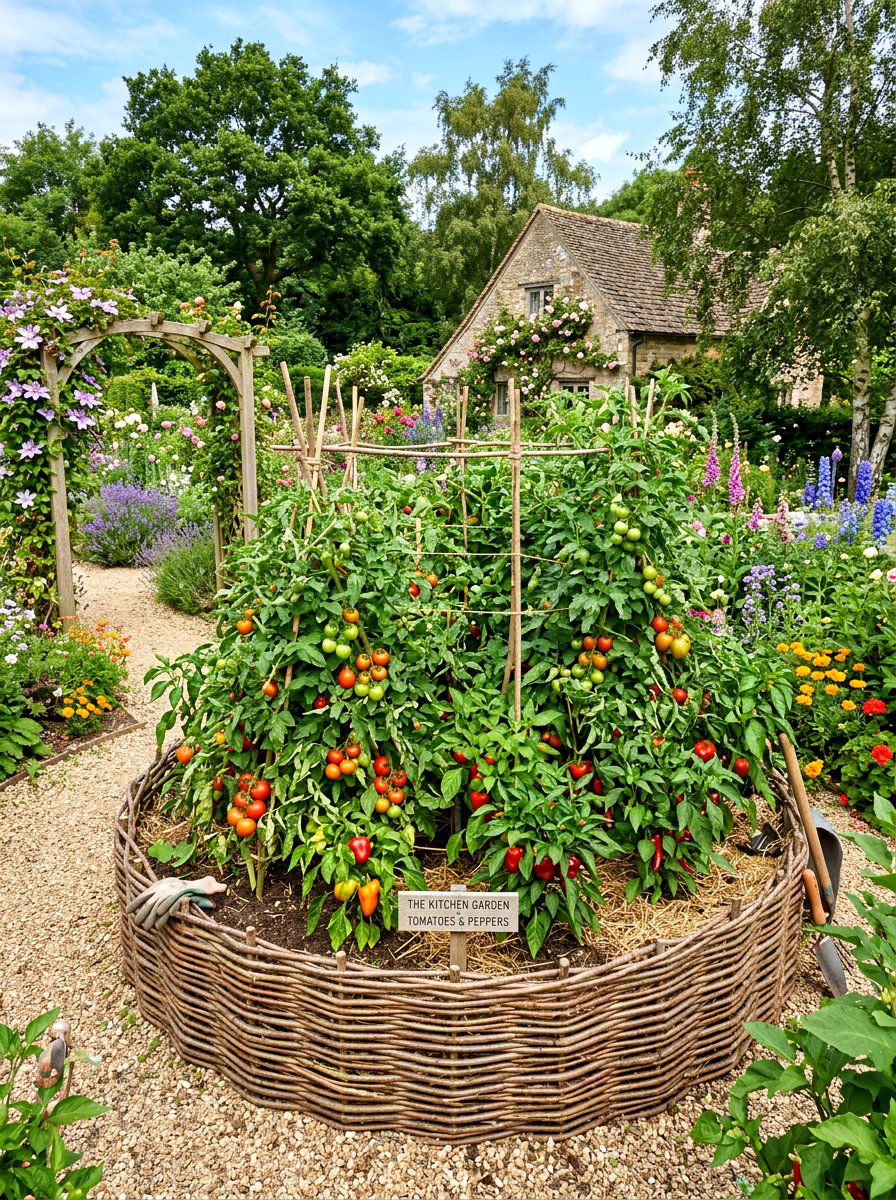 Woven Willow Bed - 30 salsa garden ideas