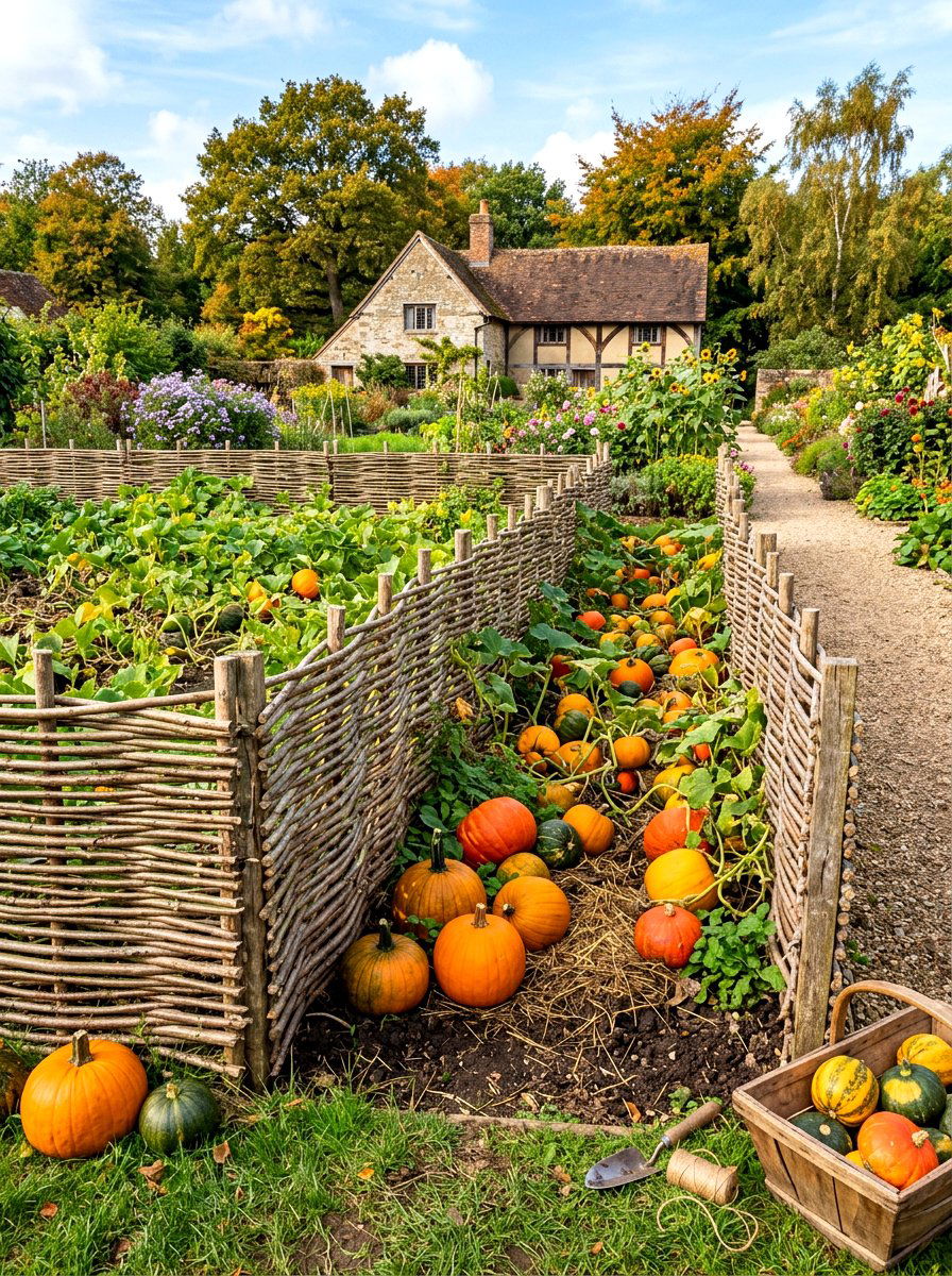 Woven Willow Fence - 30 potager garden ideas