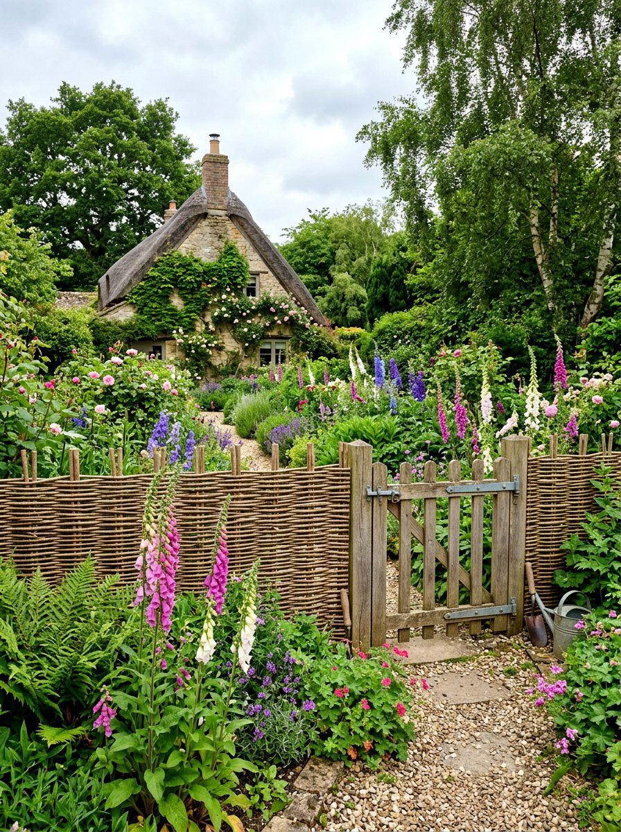Woven Willow Fence - 30 backyard fence ideas