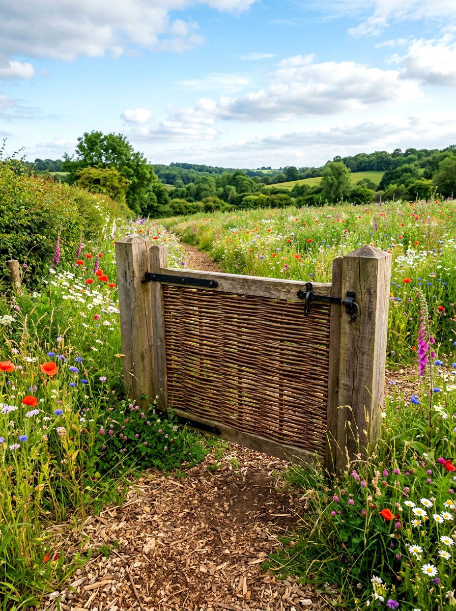 Woven Willow Gate - 30 garden gate entrance ideas