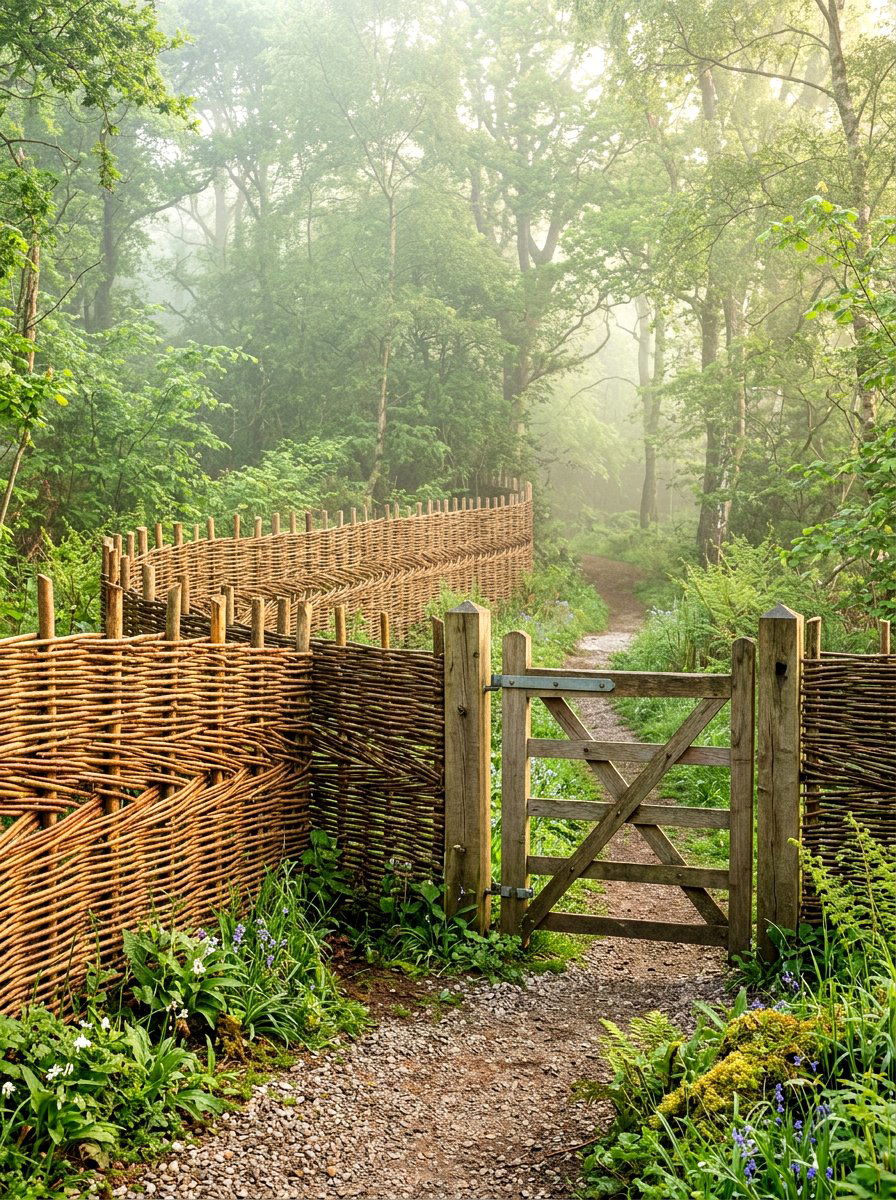 Woven Willow Wall 1 - 30 garden wall ideas