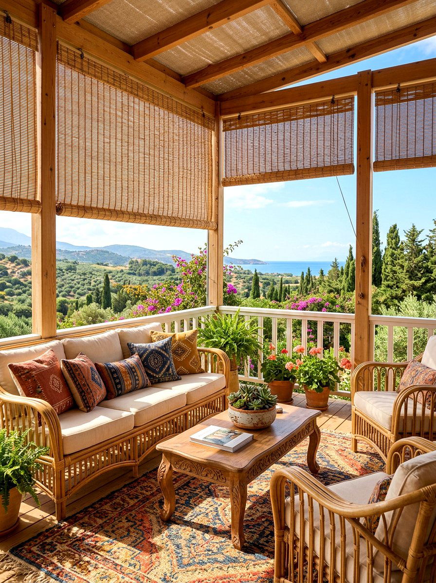 Woven Wood Porch Shades - 30 porch shade ideas
