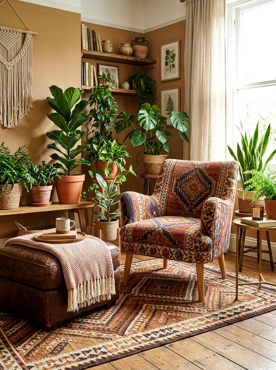 Woven fabric chair - 30 skirted chair ideas