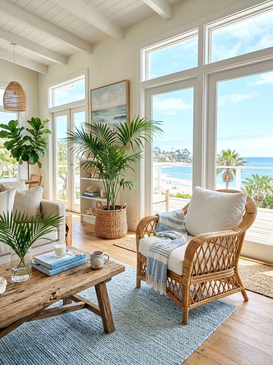 Woven rattan armchair - 30 statement armchair ideas