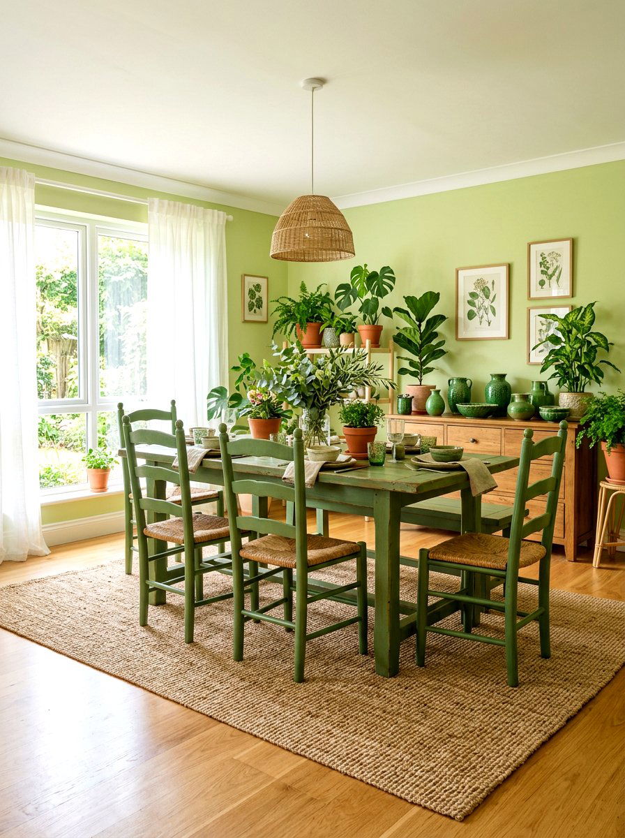 30 Cabbagecore Dining Room Ideas for a Whimsical Vintage Vibe