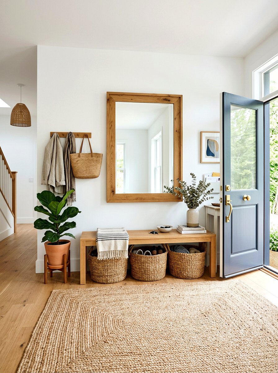 Woven storage baskets - 30 Mediterranean summer decor ideas
