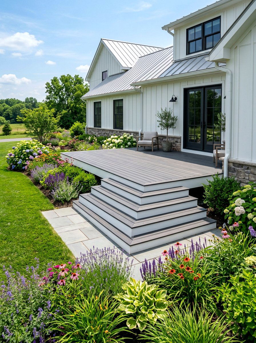 Wrap Around Deck Stairs - 30 deck stair ideas