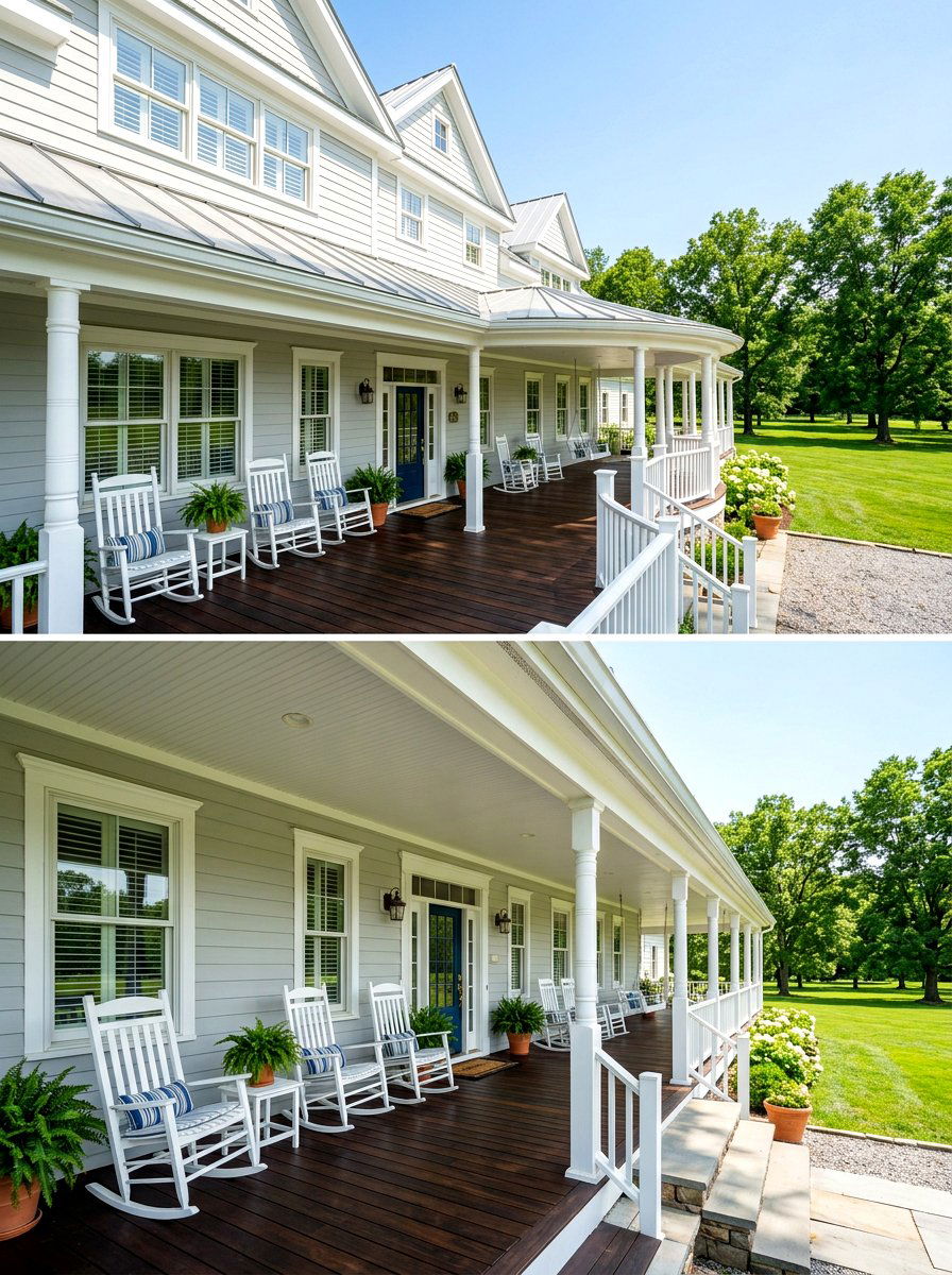 Wrap Around Front Porch - 30 covered entryway ideas