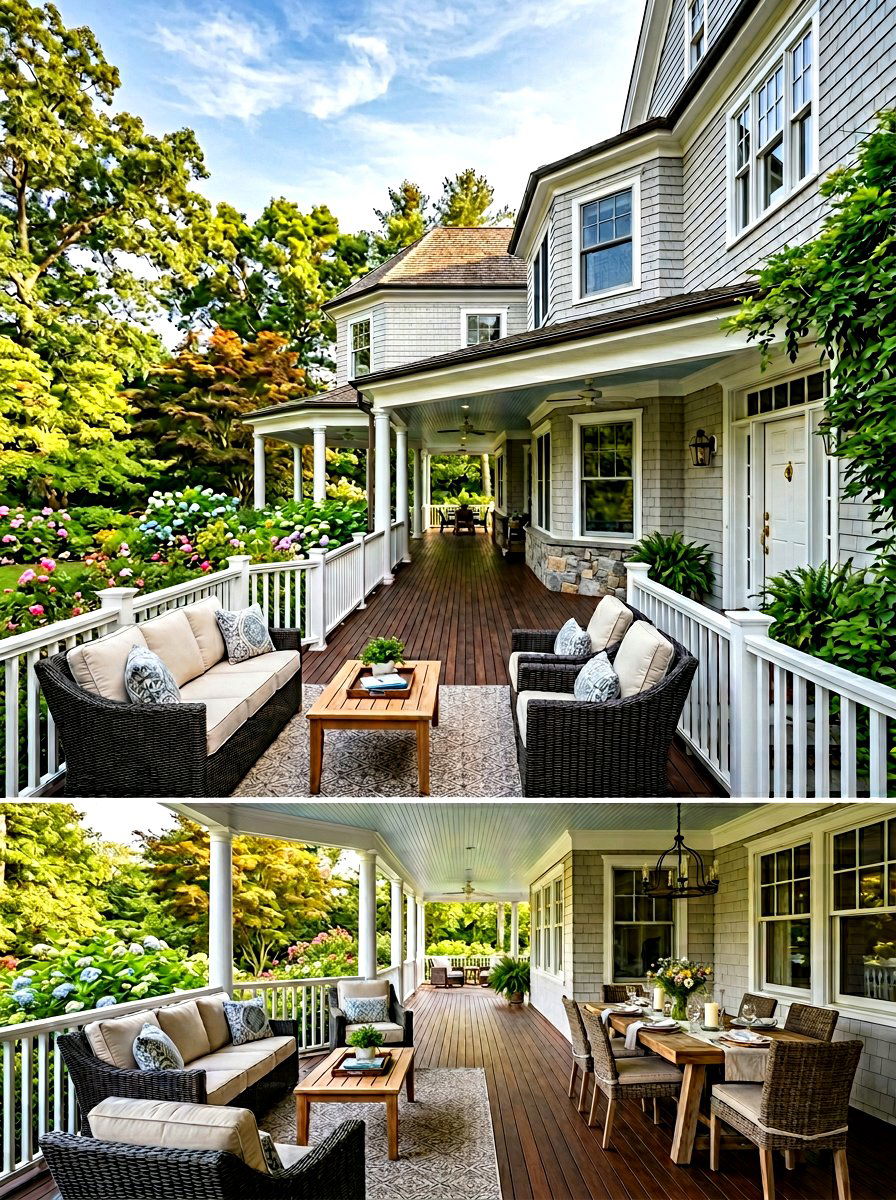 Wrap Around Porch - 30 porch makeover ideas