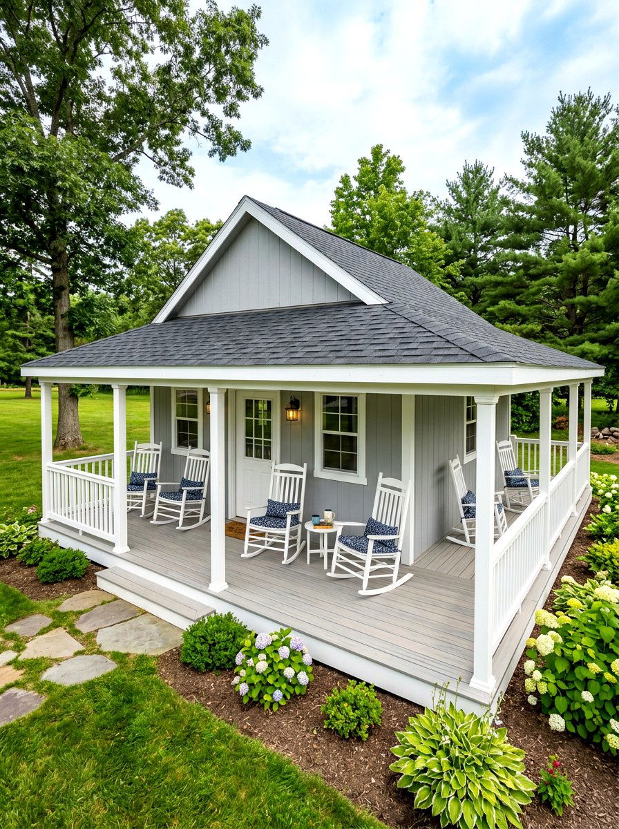 Wrap Around Porch - 30 shed porch ideas
