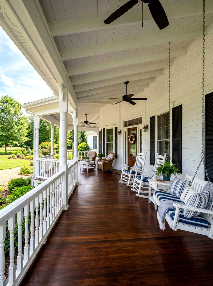 Wrap Around Porch - 30 exterior seating area ideas