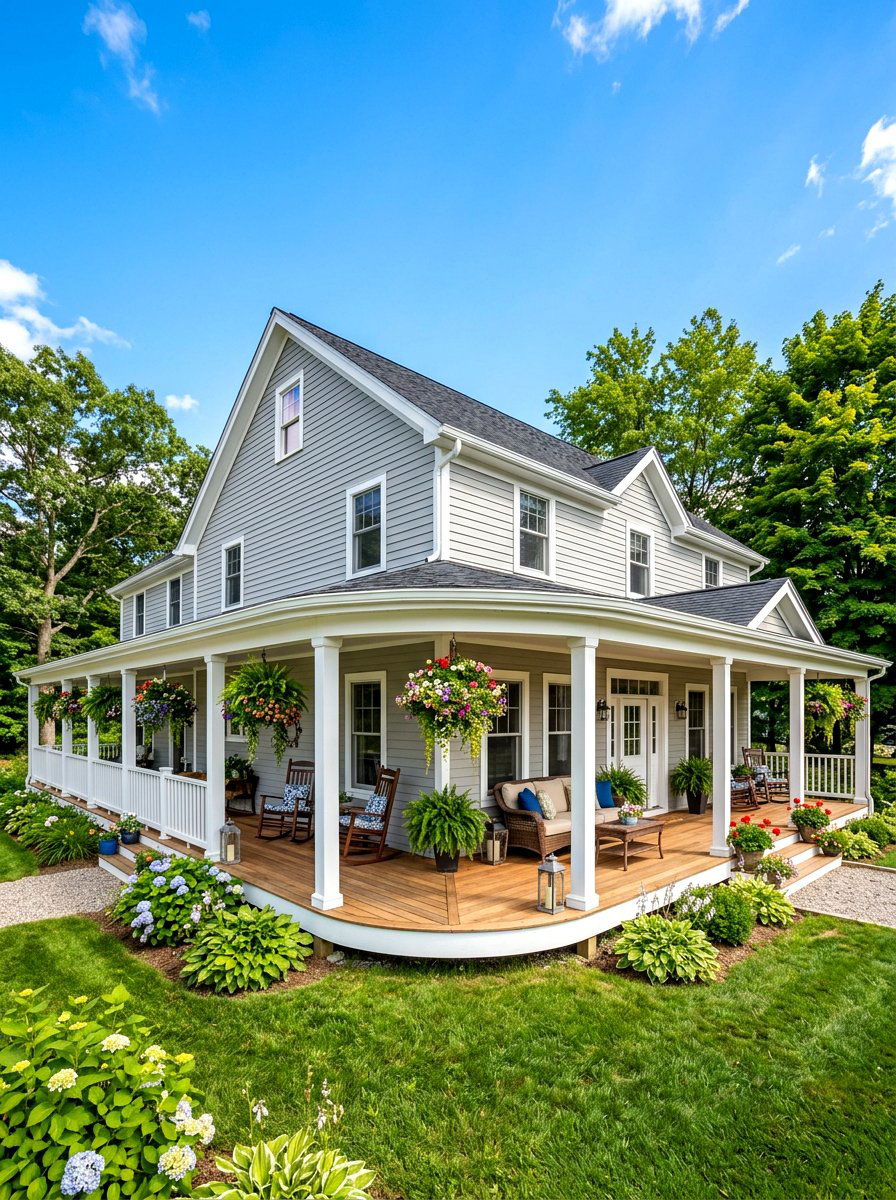 Wrap Around Porch Exterior - 30 country house exterior ideas