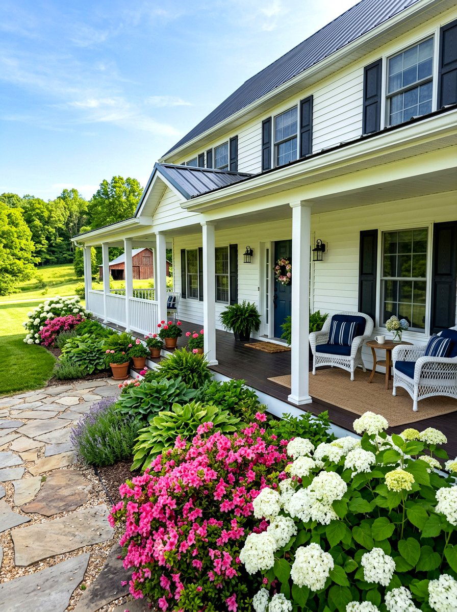 Wrap Around Porch Landscaping - 30 corner lot landscaping ideas