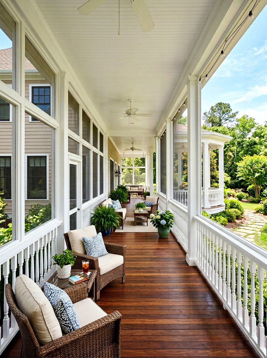 Wrap Around Screened Porch - 30 screened patio enclosure ideas