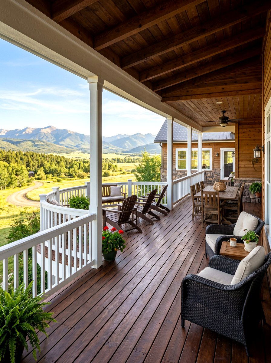 Wrap Around Veranda - 30 wine country patio ideas