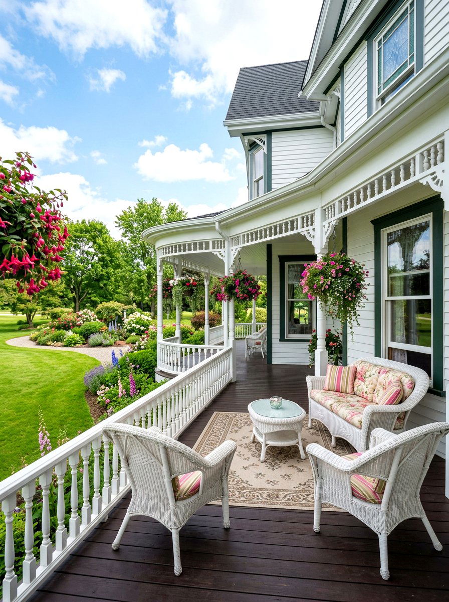 Wrap Around Veranda - 30 Victorian garden ideas