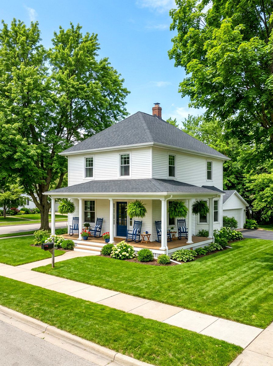 Wrap around porch house exterior - 30 two story house exterior ideas