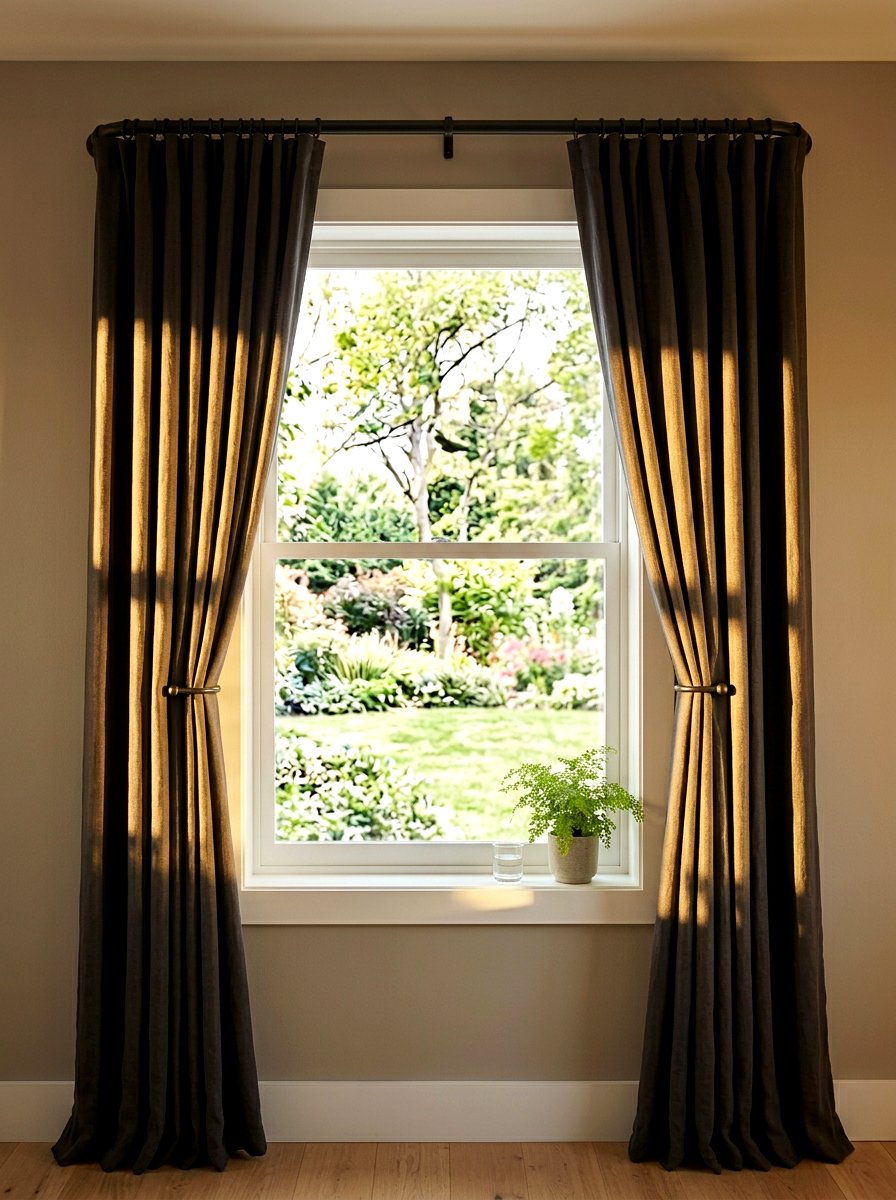 Wrap around tension rod - 30 no drill curtain ideas aesthetic