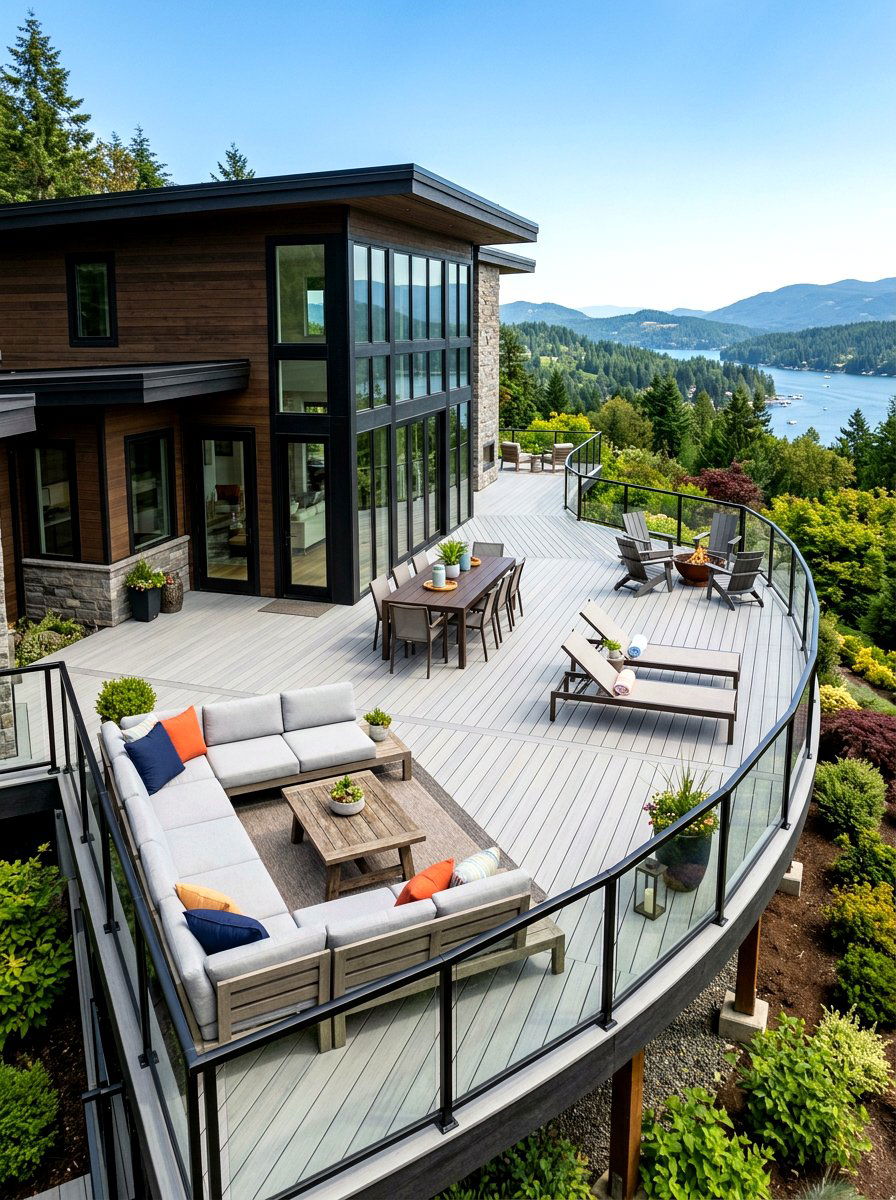 Wraparound Deck - 30 modern deck ideas