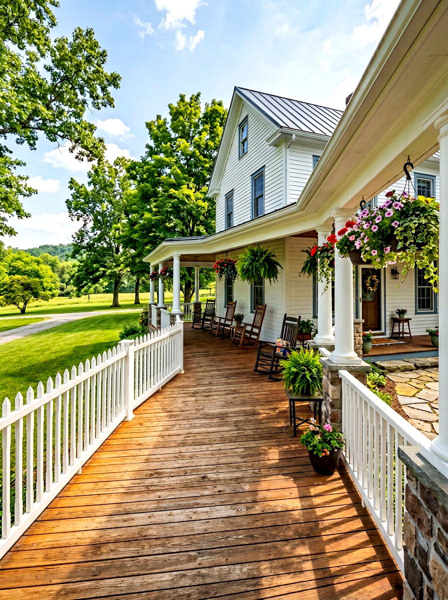 Wraparound Front Porch Deck - 30 front deck ideas