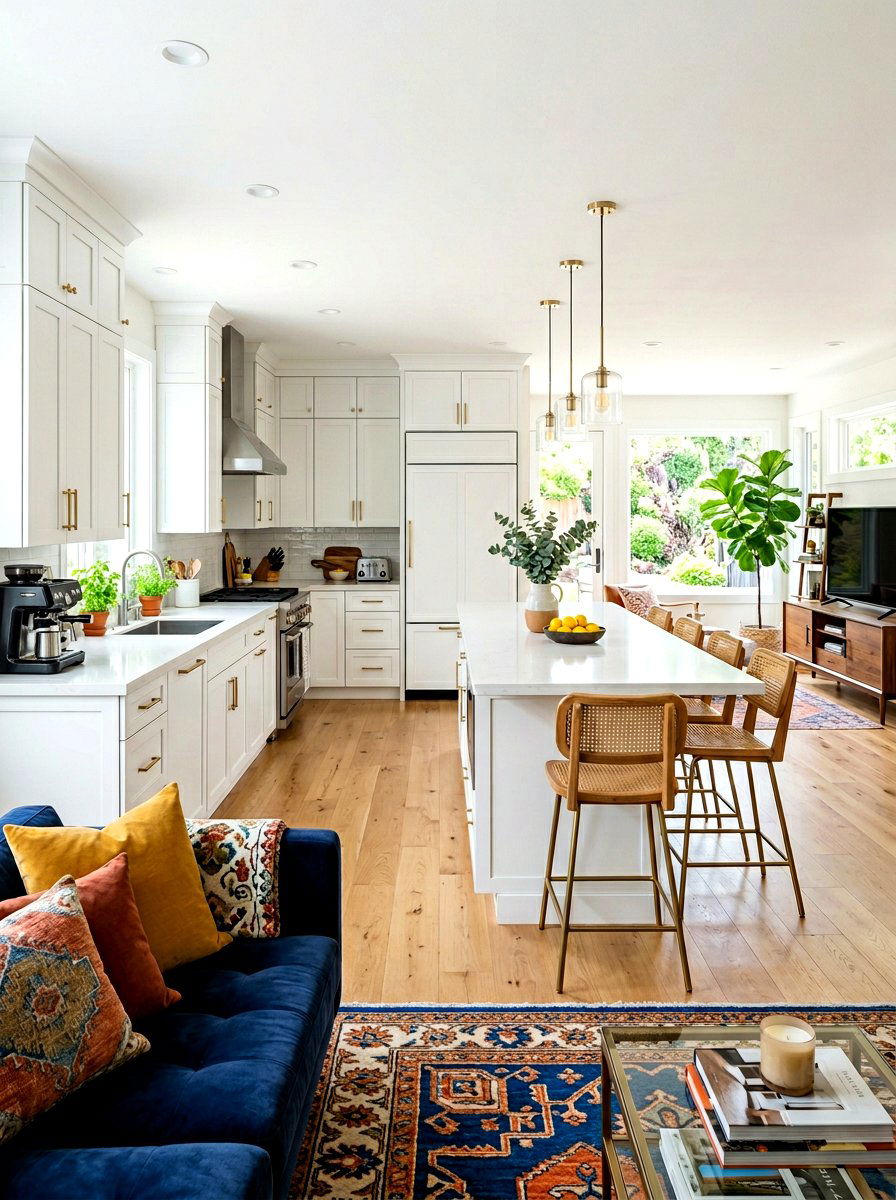 Wraparound Kitchen Layout - 30 open floor plan ideas