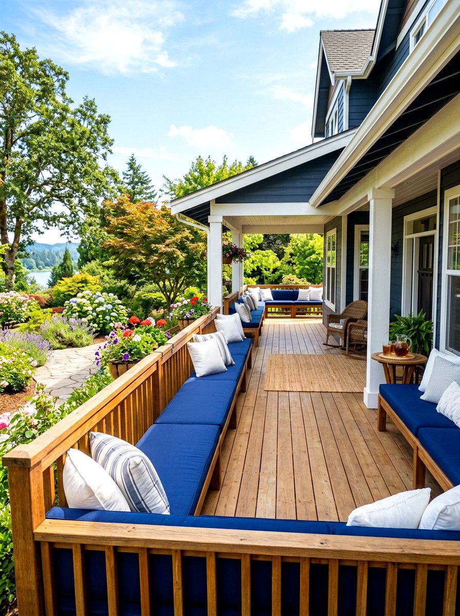 Wraparound Porch Built In Benches - 30 wraparound porch ideas
