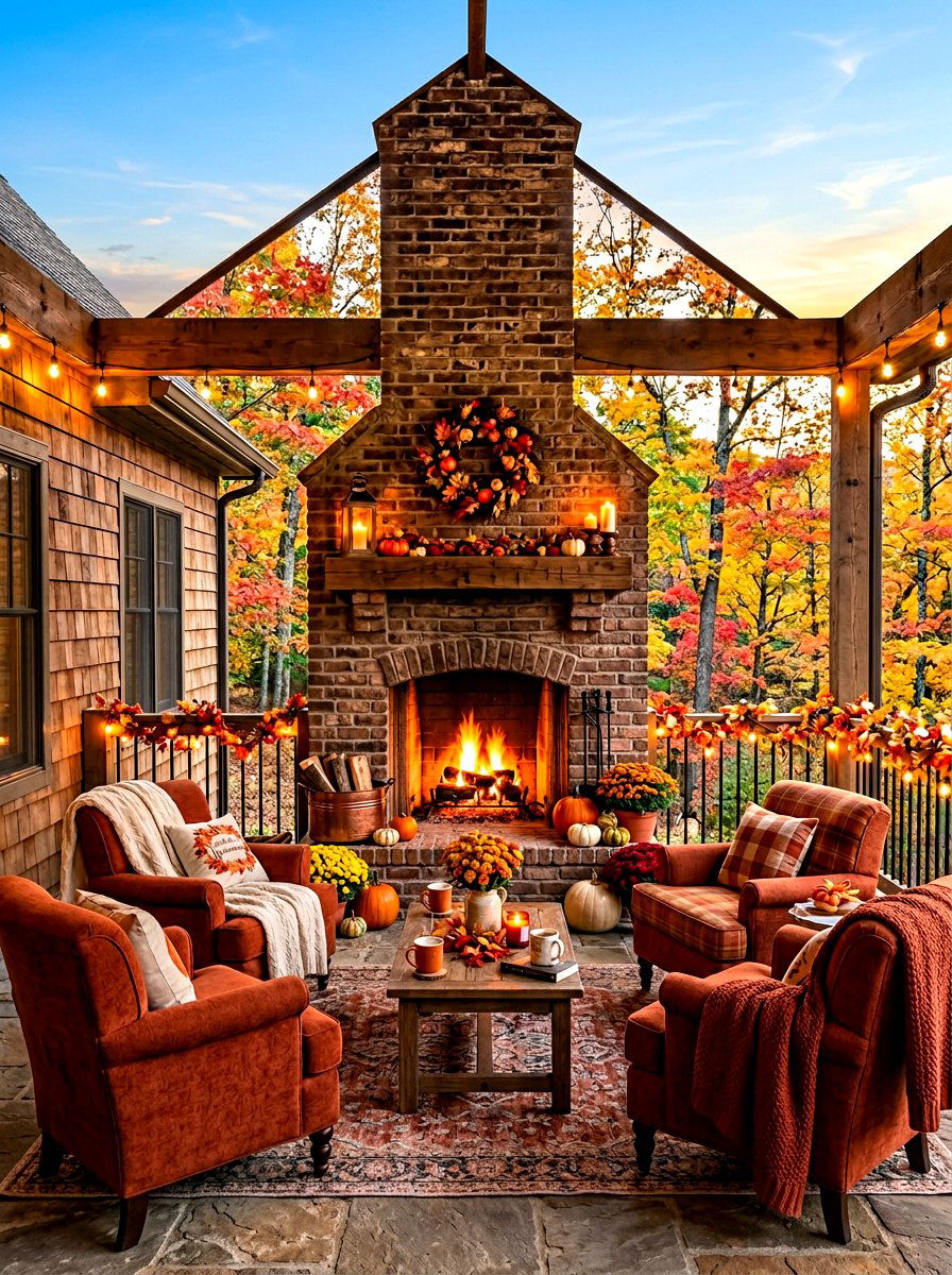Wraparound Porch With Fireplace - 30 wraparound porch ideas