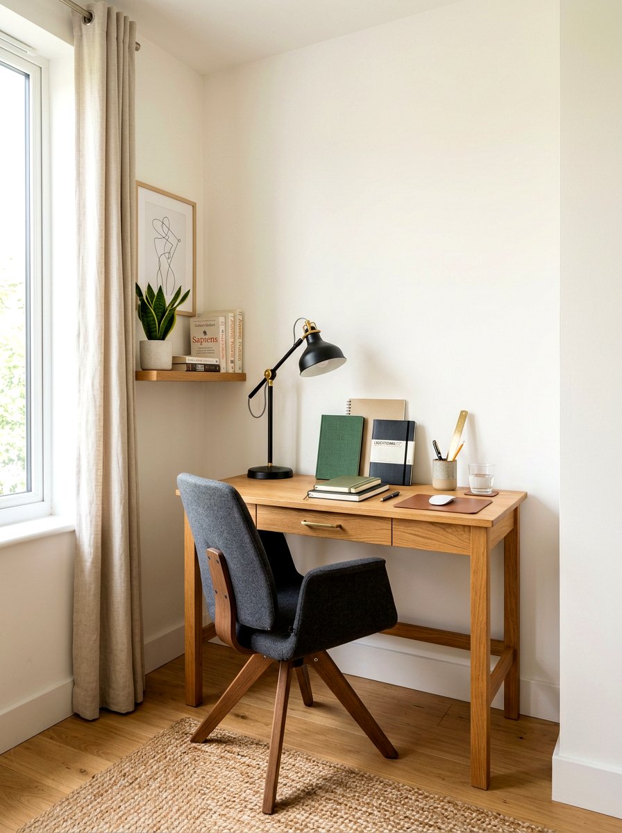 Writing desk nook - 30 quiet room ideas