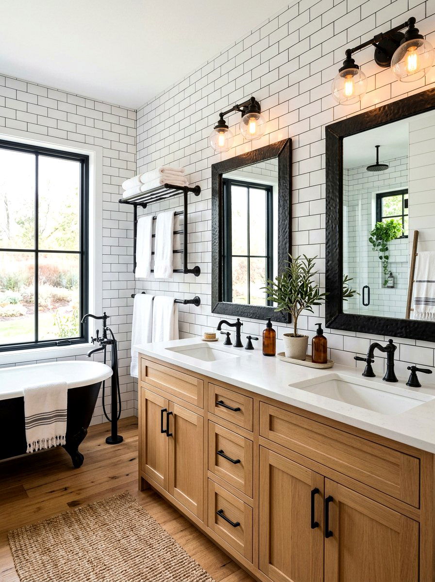 Wrought Iron Bathroom - 30 rustic luxury bathroom ideas