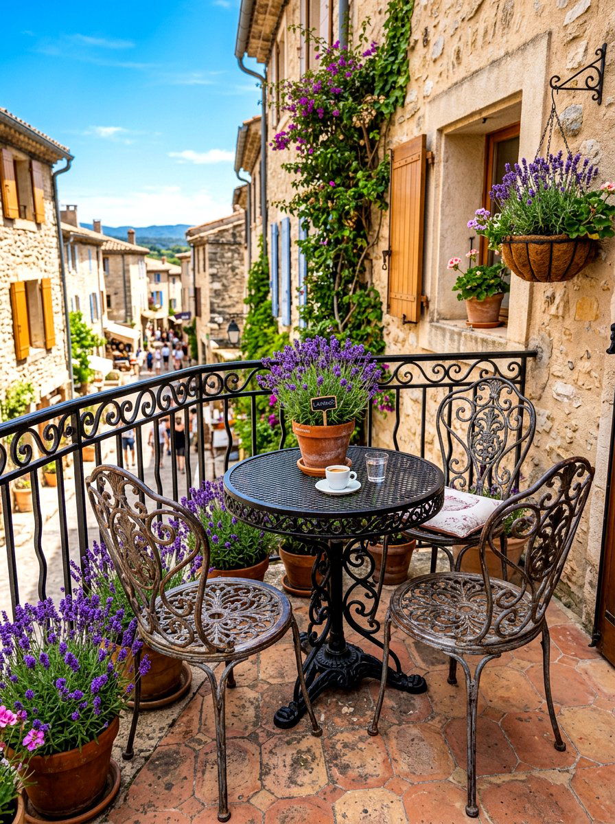 Wrought Iron Bistro Corner - 30 Nancy Meyers outdoor dining ideas