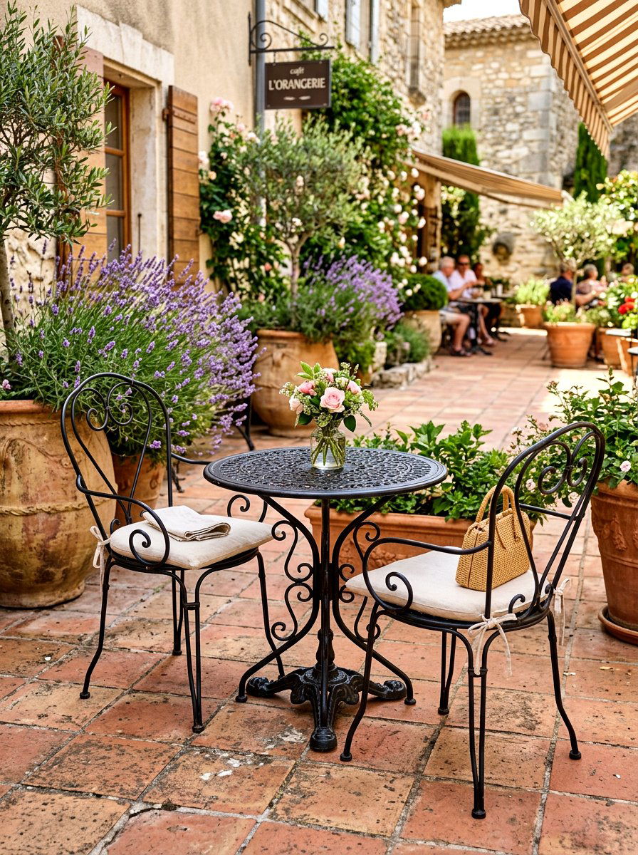 Wrought Iron Bistro Set - 30 patio date night ideas