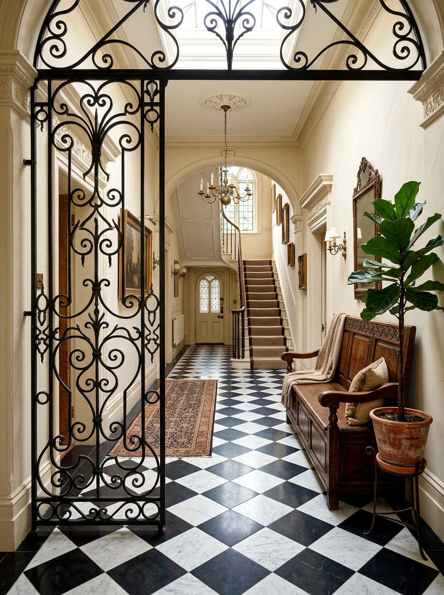 Wrought Iron Divider - 30 freestanding screen divider ideas