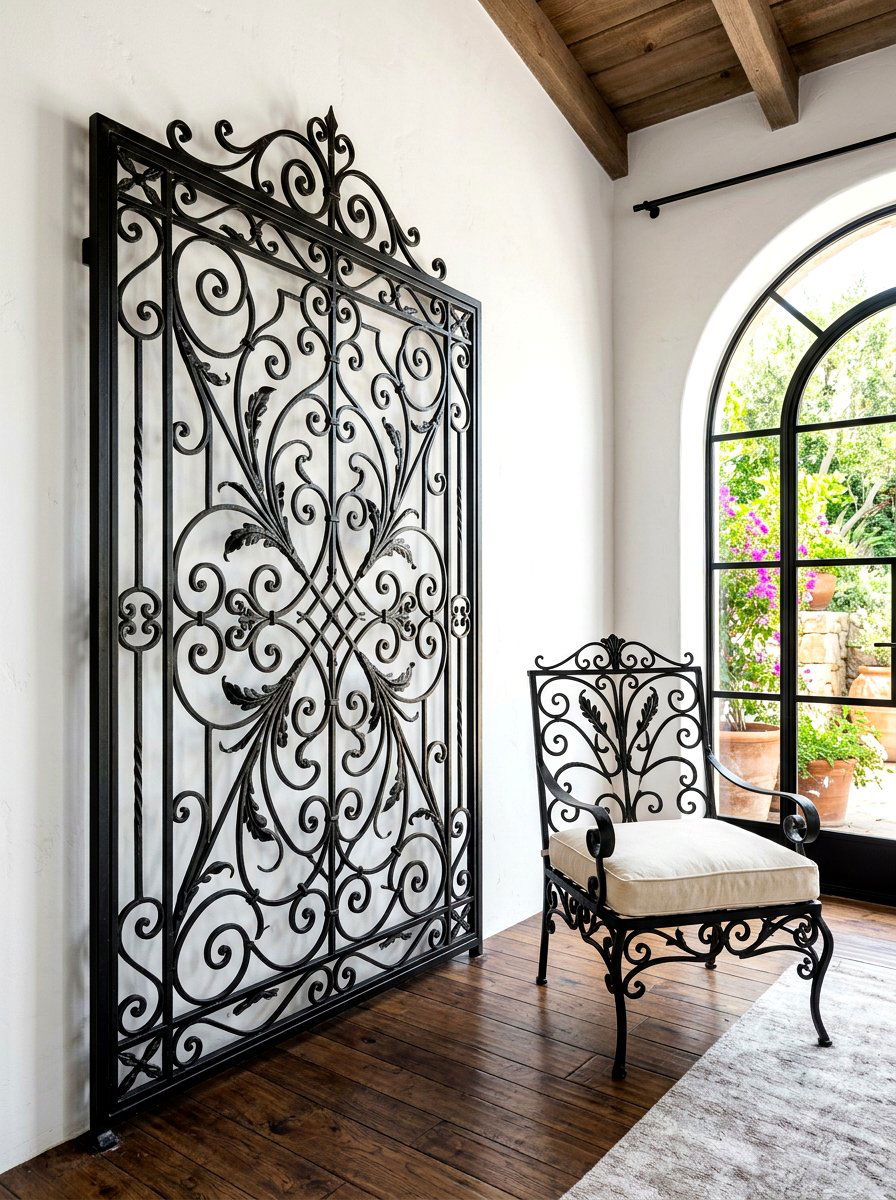 Wrought Iron Elements - 30 styled corner for photos ideas