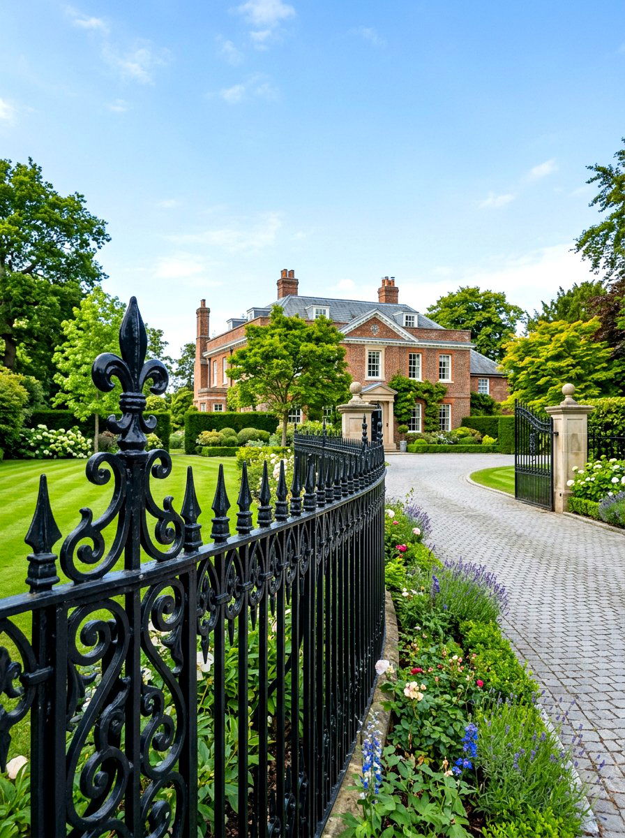 Wrought Iron Fence - 30 fence ideas