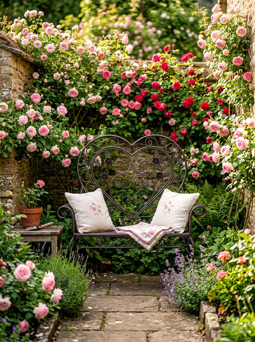 Wrought Iron Garden Loveseat - 30 vintage iron patio furniture ideas