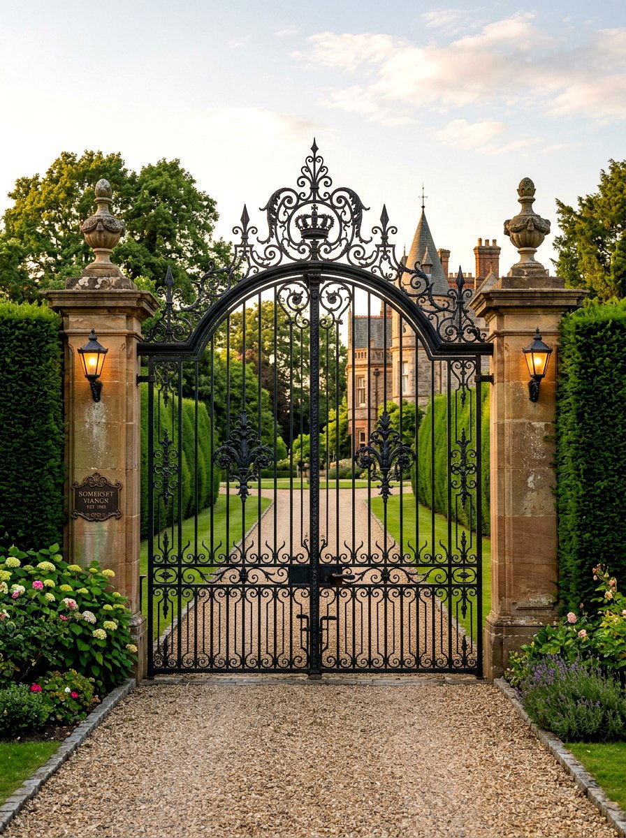 Wrought Iron Gate - 30 garden gate ideas