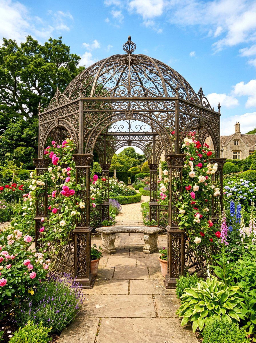 Wrought Iron Gazebo - 30 small gazebo ideas