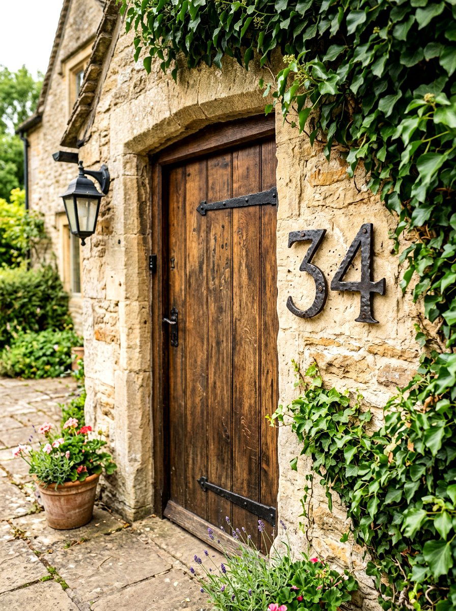 Wrought Iron House Numbers - 30 house numbers curb appeal ideas