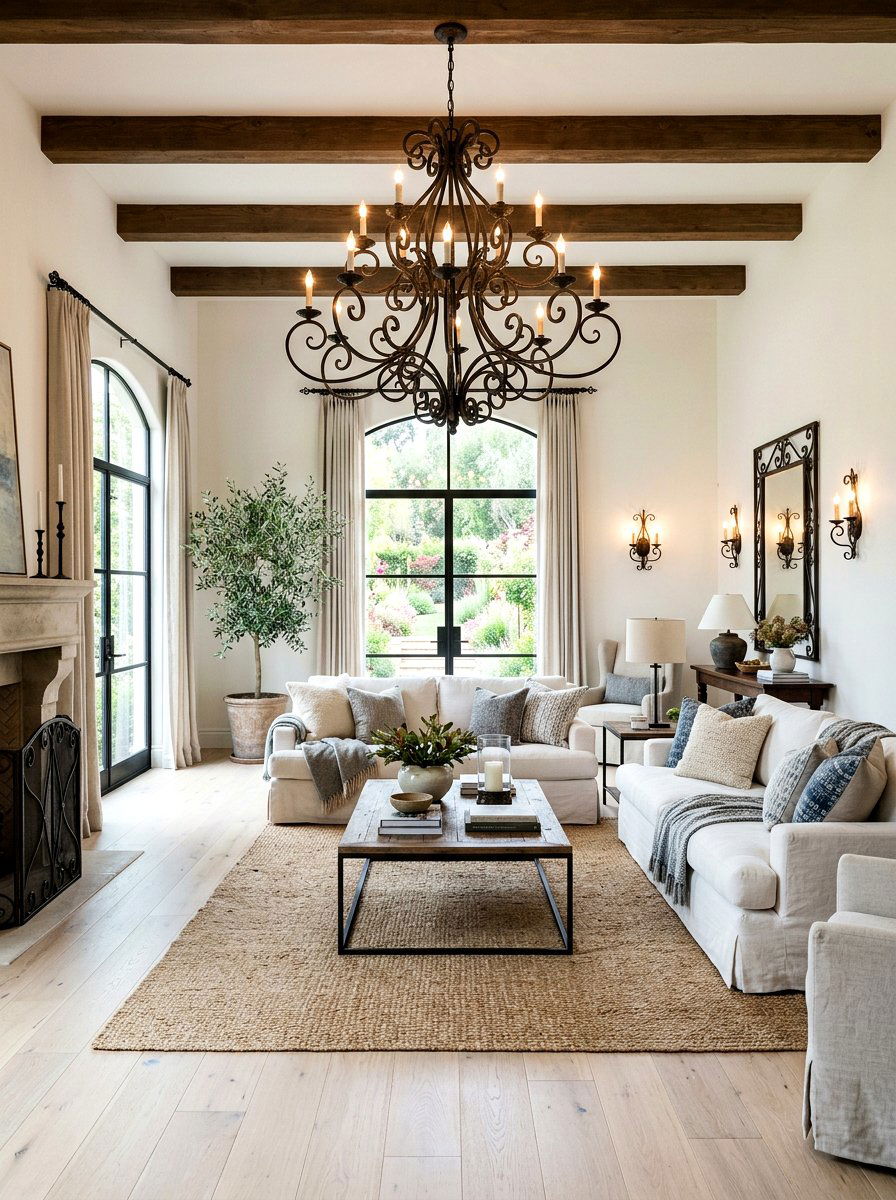 Wrought Iron Living Room - 30 French country living room ideas