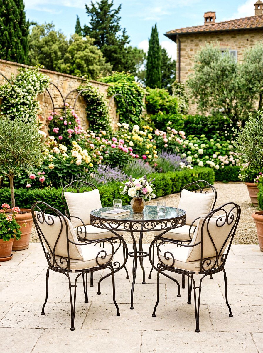 Wrought Iron Patio Furniture - 30 Mediterranean patio ideas